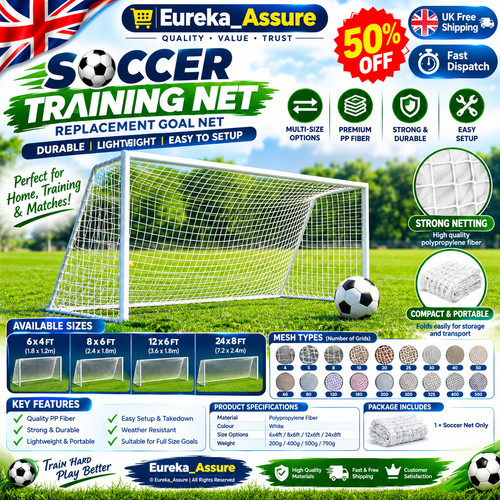 Replacement football goal net - replacement,